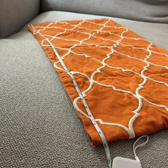 Pottery Barn Morrocan Orange Table Runner 100% cotton - Picture 4 of 5